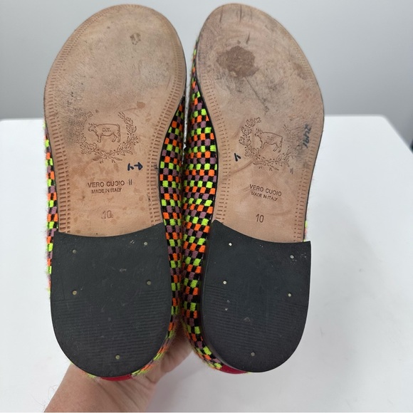 Del Toro Colorful Loafers Checkered Neon Womens 10 - Picture 10 of 11